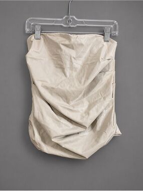 Naked wardrobe tan faux leather skirt